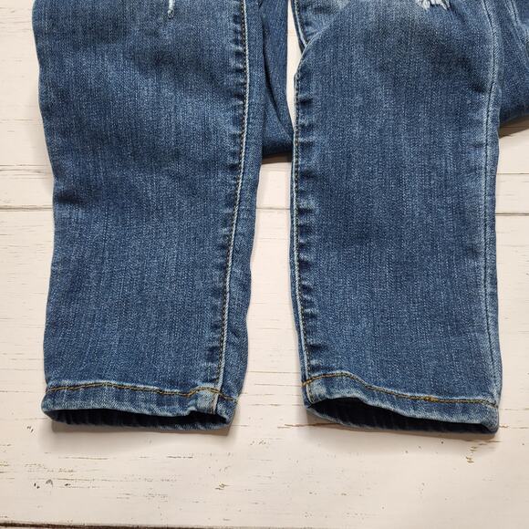 Judy Blue Y2K Leopard Print Patch Distressed Ripped Skinny Fit Rolled Jeans 7/28 - Picture 8 of 12